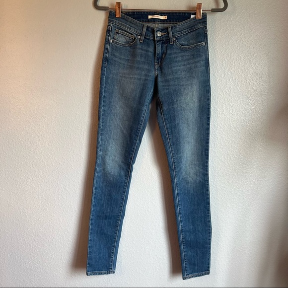 Levi’s Womens 711 Skinny Jeans Medium Wash - Picture 1 of 5